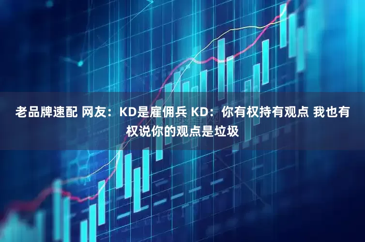 老品牌速配 网友：KD是雇佣兵 KD：你有权持有观点 我也有权说你的观点是垃圾