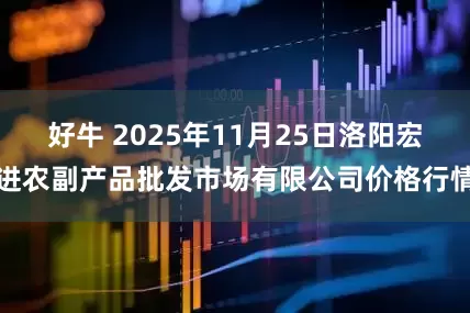 好牛 2025年11月25日洛阳宏进农副产品批发市场有限公司价格行情