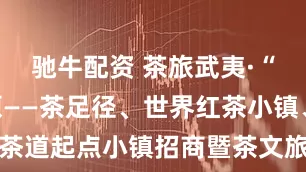 驰牛配资 茶旅武夷·“星”火燎原——茶足径、世界红茶小镇、万里茶道起点小镇招商暨茶文旅产品推介会成功举办